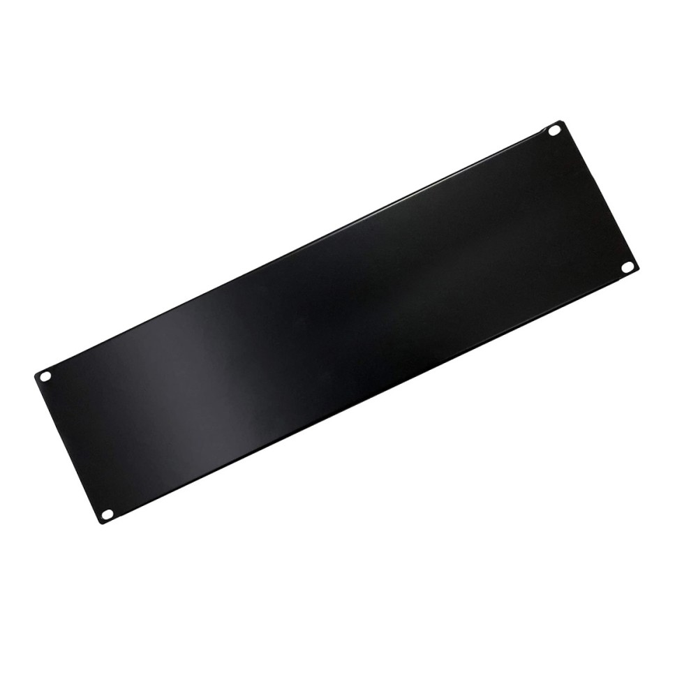 Blank Panel for 19'' Rack Cabinets Black 3 Units - TECHLY PROFESSIONAL - I-CASE BLANK-3-BK-1