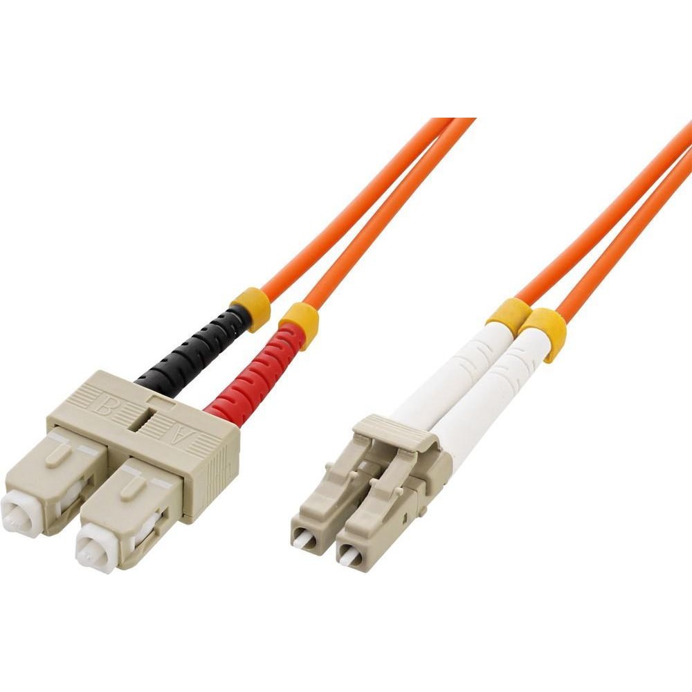 SC/LC Multimode 50/125 OM2 10m Fiber Optics Cable - TECHLY PROFESSIONAL - ILWL D5-SCLC-100