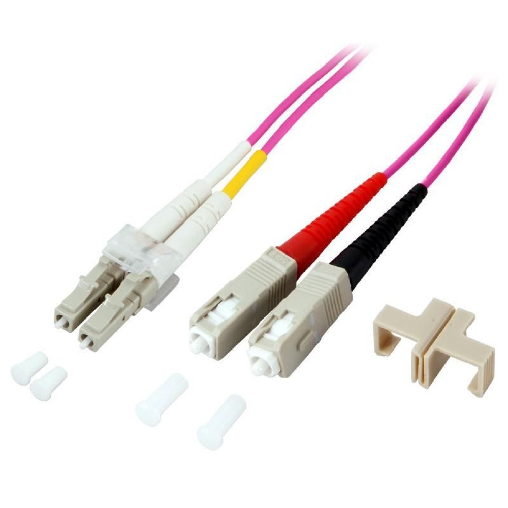 SC/LC Multimode 50/125 OM4 1m Fiber Optics Cable - Techly Professional - ILWL D5-SCLC-010/OM4
