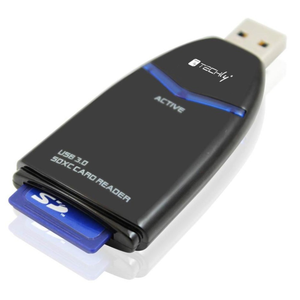 Mini Memory Reader SD / SDHC / SDXC USB 3.0 - TECHLY NP - IUSB3-CARD-SD