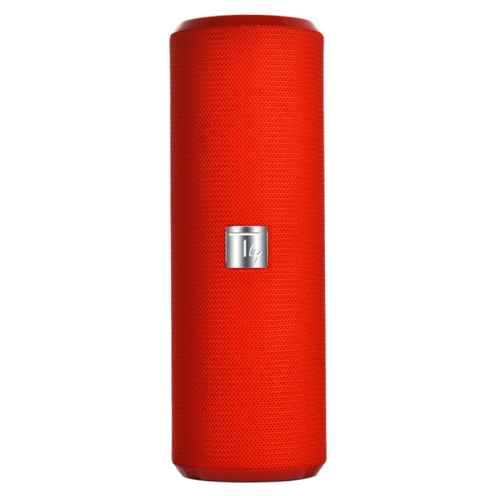 Portable Bluetooth Tube Speaker with FM Radio MicroSD Reader USB 10W Red - TECHLY - ICASBL21RED-1