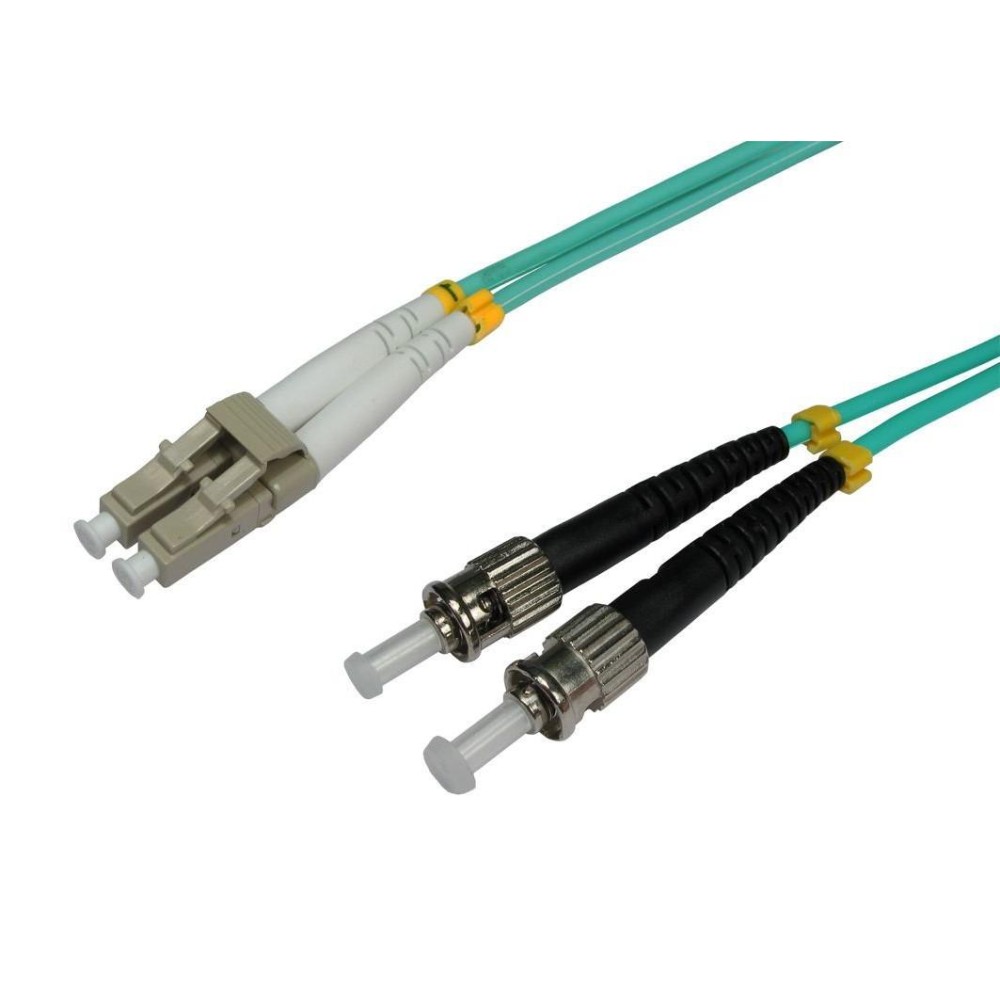 ST/LC Multimode 50/125 OM3 1m Fiber Optics Cable - TECHLY PROFESSIONAL - ILWL D5-STLC-010/OM3-1