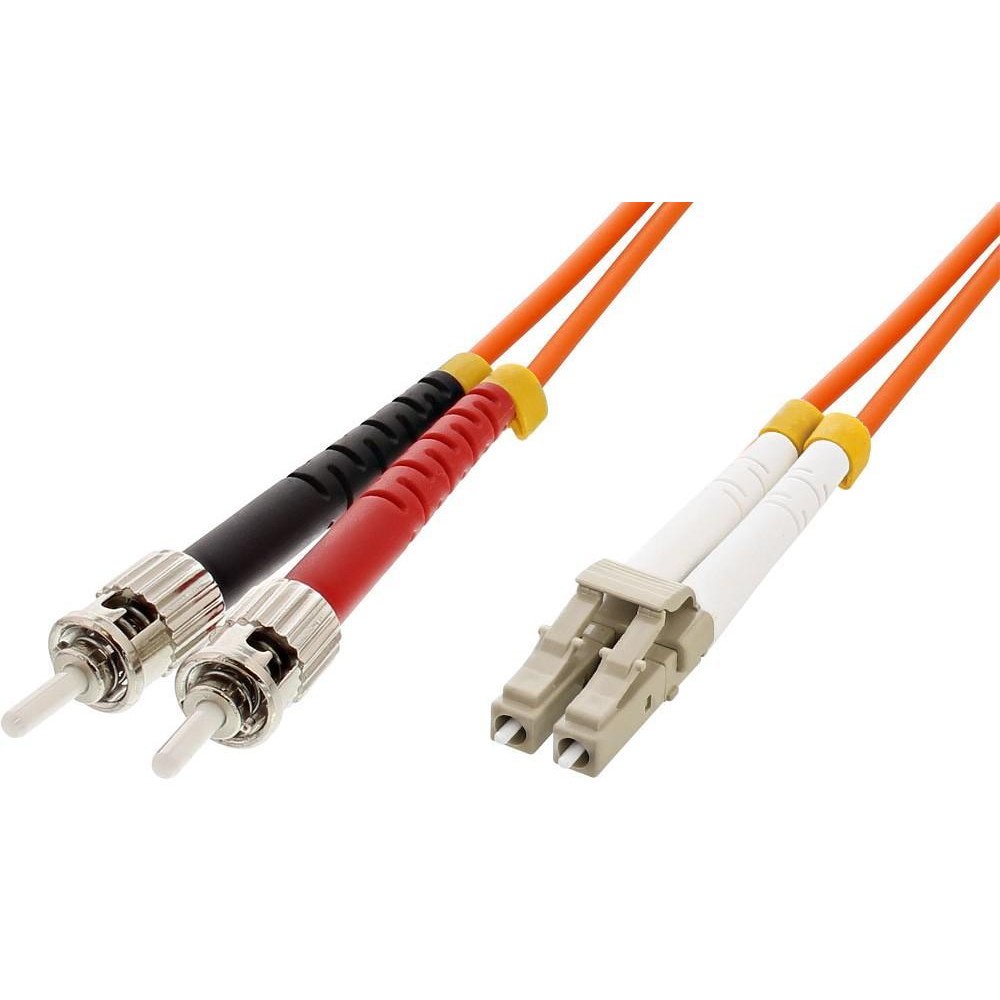 ST/LC Multimode 62.5/125 OM1 20m Fiber Optics Cable - TECHLY PROFESSIONAL - ILWL D6-STLC-200-1
