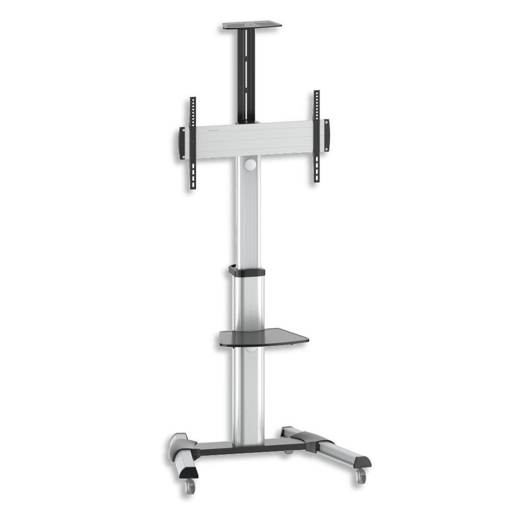 Floor Support Trolley for LCD / LED / Plasma 37-70" with Shelf  - TECHLY - ICA-TR15-1
