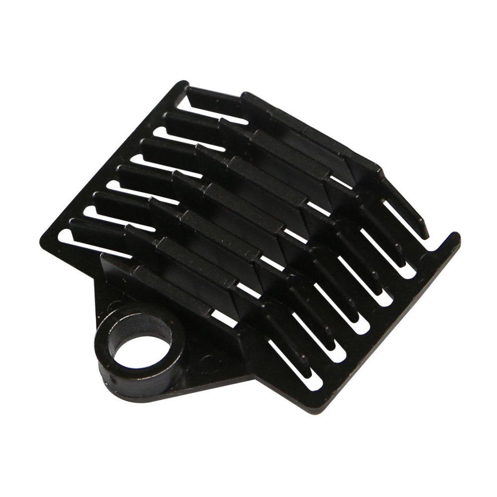 Comb Support for 6 Joints in Optical Fiber Black - TECHLY PROFESSIONAL - ILWL-SPLICE-6BT