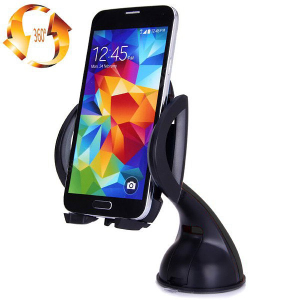 Universal Car Holder for iPhone and Smartphone with Suction - TECHLY - I-SMART-VENT52-1
