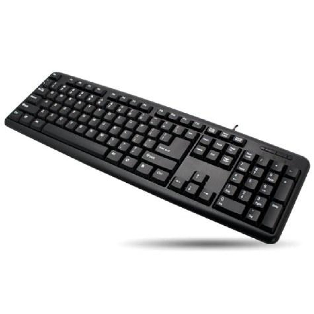 USB Keyboard 104 keys American Layout Black - TECHLY - IDATA 955-UBK-AM-1