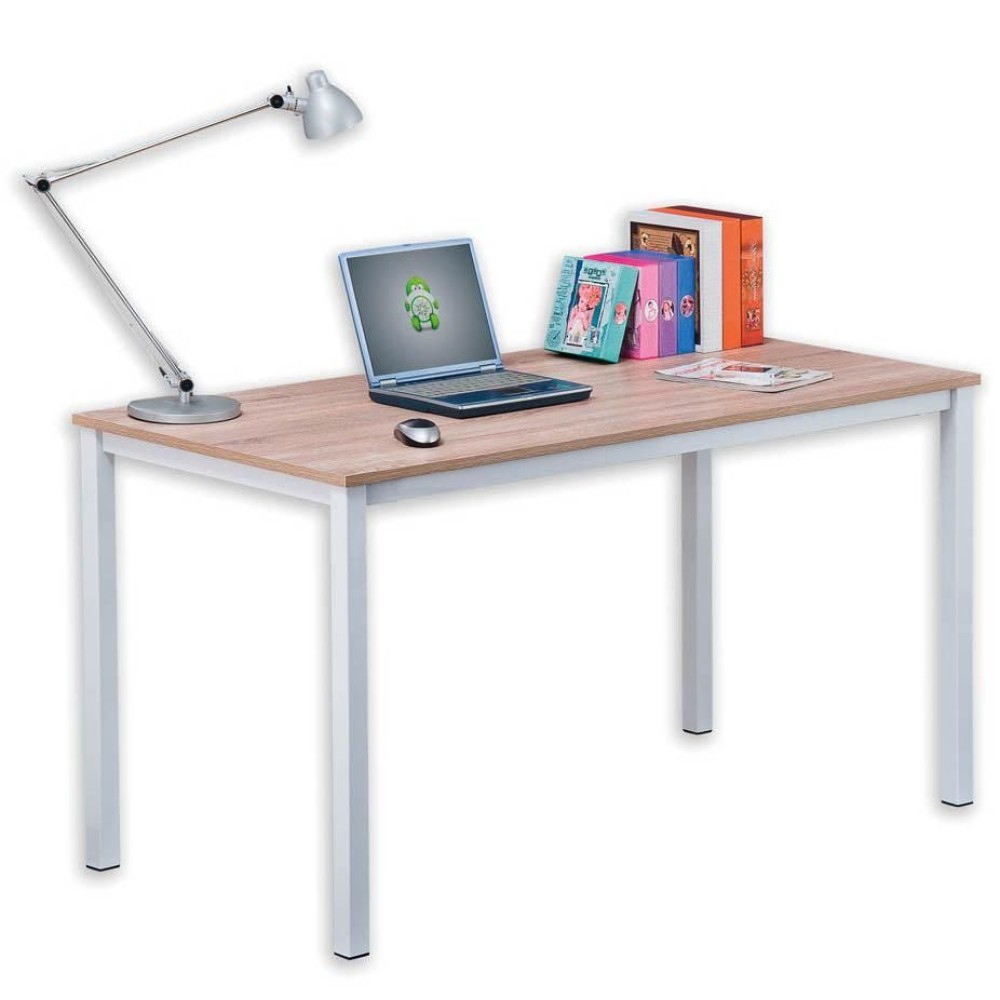Light Oak Computer Desk - TECHLY - ICA-TB 3528Q-1
