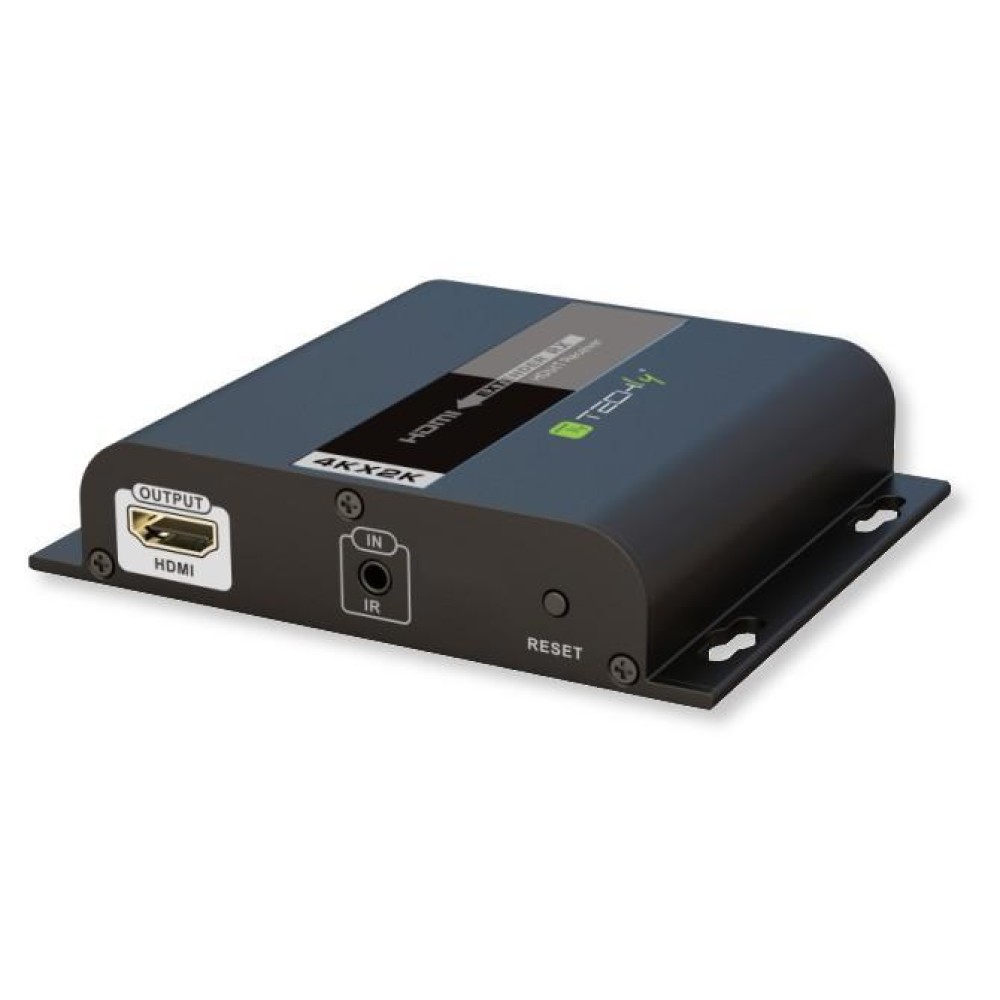 Additional HDMI Extender Receiver HDbitT 4K UHD IR cable Cat.6 120m - TECHLY - IDATA EXTIP-3834KR