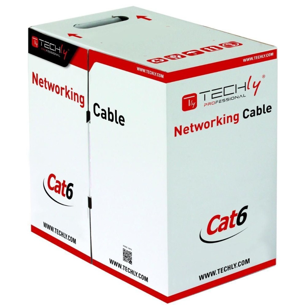 U/UTP Roll Cable Cat. 6 CCA 305m Stranded  - TECHLY PROFESSIONAL - ITP9-FLU-0305-1
