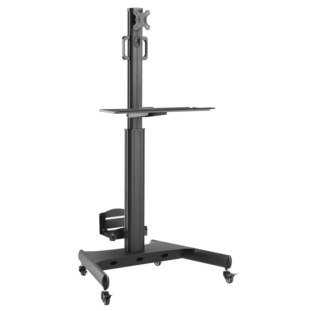 Floor Trolley with Shelf and CPU Holder for LCD/LED/Plasma TV 13-32" - Techly - ICA-TR41