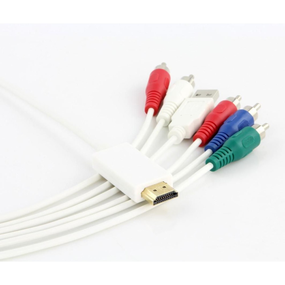 HDMI to YPbPr Adapter + Audio R / L + USB - TECHLY - ICOC HDMI-YPBU-1