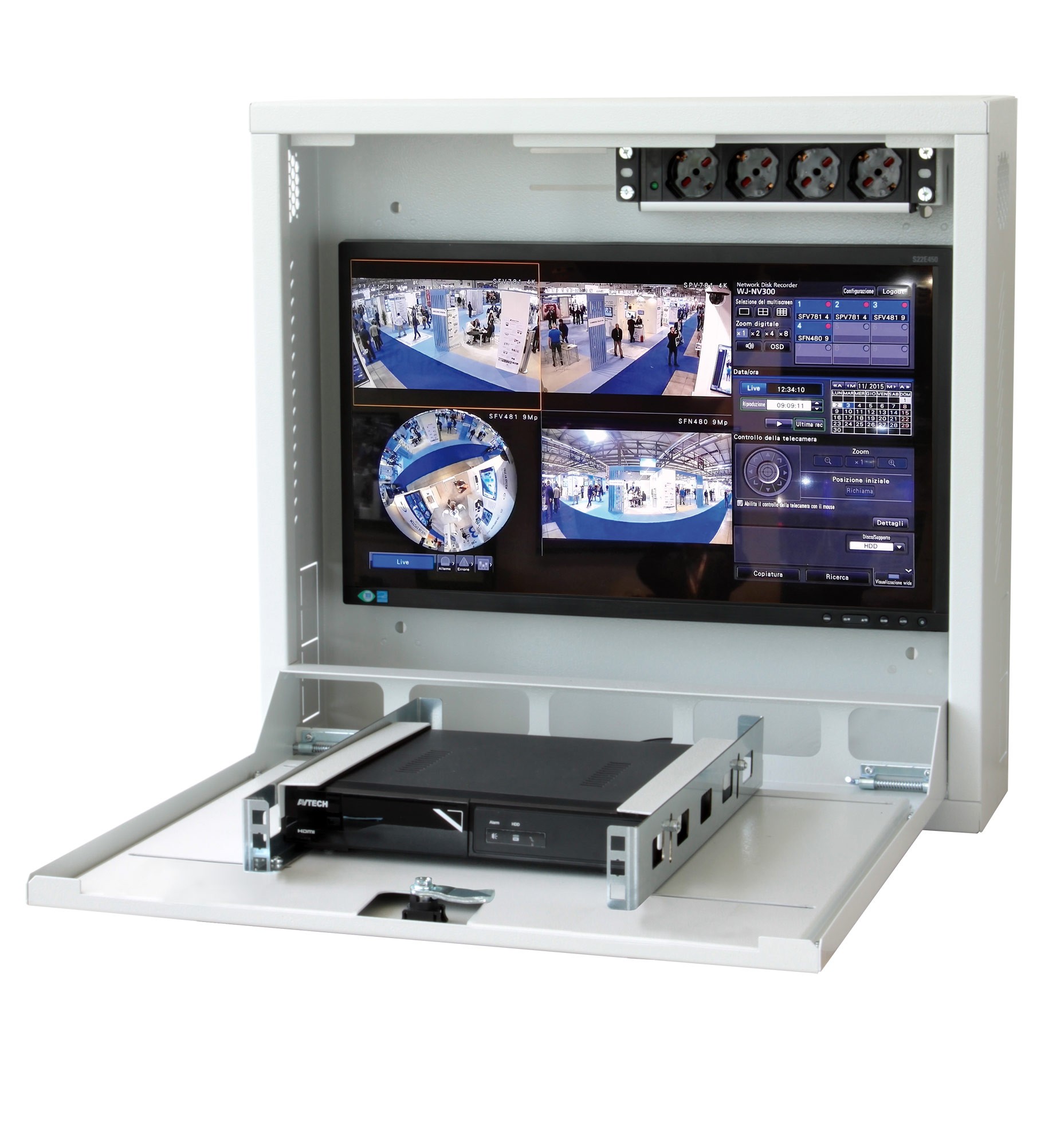 Security box for DVR White video surveillance systems with Anti