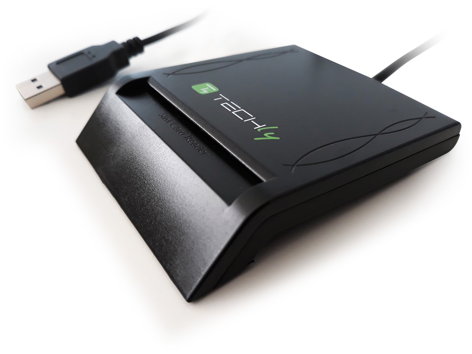 Compact Smart Card Reader/Writer USB2.0 Black Memory Card Readers