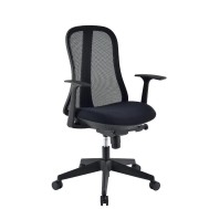 Office Chair with Ergonomic Back Black - TECHLY - ICA-CT MC086BK