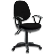 Delux Office Chair Black - TECHLY - ICA-CT P18BK