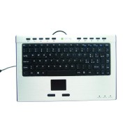 Slim Mini Keyboard with Touchpad Aluminium - TECHLY - IDATA KB-218T