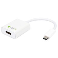 Converter Cable Adapter USB 3.1 Type C to HDMI 1.4 - TECHLY - IADAP USB31-HDMI