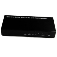 HDMI Splitter 4 Port 340 MHz band Full 3D 4K*2K - TECHLY - IDATA HDMI-4SPU