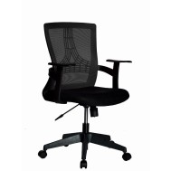 Office Chair with Middle Back Black - Techly - ICA-CT MC058BK