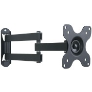 Wall Support for LCD LED 13-30" Full-Motion Black - TECHLY - ICA-LCD 923B