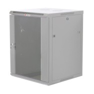Wall Rack Cabinet 19" 12 units D450 to Assemble Grey - TECHLY PROFESSIONAL - I-CASE FP-2012GTY