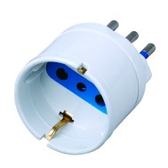 10A Schuko Plug Adapter White - TECHLY - IPW-IC214
