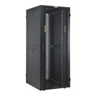 NetRack Cabinet 19" 600x1000 42 Units Vented ports Black in Flat Pack  - Techly Professional - I-CASE FP-42VTBK2