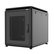 Rack Cabinet 19" 600x800 12 Units for under-desk Black - TECHLY PROFESSIONAL - I-CASE EV-1268BK