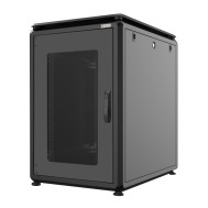 Rack Cabinet 19" 600x800 16 Units Black - TECHLY PROFESSIONAL - I-CASE EV-1668BK