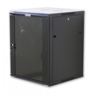 Wall Rack Cabinet 19" 12 units D600 to Assemble Black - TECHLY PROFESSIONAL - I-CASE FP-3012BKTY