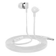 Stereo Earphones In-Ear with Microphone White - TECHLY - SB-HP A1WHTY
