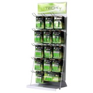 Desk Exhibitor Stand for Batteries 80cm - TECHLY - I-TLY-BATTERY2