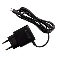 Micro USB Wall Charger 5V 2.1A for Smartphone or Tablet - TECHLY - IPW-USB-21AMBK