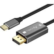 Cavo Adattatore USB-C™ 3.2 a Displayport 1.4 8K@60Hz 1,8 m - TECHLY - ICOC USBC-DP8-18