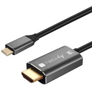USB-C™ 3.2 to HDMI 2.1 8K@60Hz Cable Adapter 1.8m - TECHLY - ICOC USBC-HDMI8-18
