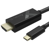 Adapter Cable USB-C™ Male to HDMI 2.0 4K Male 5m Black - TECHLY - IADAP USBC-HDMI5TY