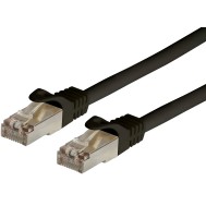 Copper Patch Network Cable Cat.6A SFTP LSZH 0.25 m Black - TECHLY PROFESSIONAL - ICOC LS6A-0025-BKT
