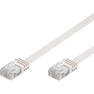 Flat Patch Cable in CCA Cat.5E White UTP 1m - TECHLY PROFESSIONAL - ICOC U5EB-FL-010T