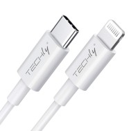 Charging and Synchronization Cable USB-C™ to Lightning® 1m White - TECHLY - ICOC APP-8BUC10T