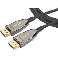 Active Optical Cable DisplayPort 1.4 AOC 8K @ 60Hz 32.4 Gbps Snap Connectors 20m - TECHLY - ICOC DSP-HY-020