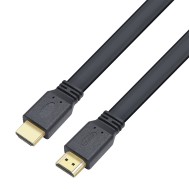 HDMI 2.0 Flat Cable High Speed with Ethernet A/A M/M 1m - TECHLY - ICOC HDMI2-FE-010TY