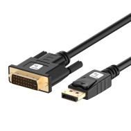 DisplayPort Male to DVI Male Passive Monitor Cable 1m Black - Techly - ICOC DSP-C12-010P