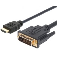 silencio vela Artístico Video Cable HDMI to DVI-D M / M 1.8m - DVI Cables - Multimedia Cables -  Cables and Sockets