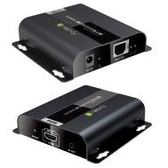 HDMI extender HDBitT PoE Full HD IR on cable Cat.5e / 6 up to 120m - TECHLY - IDATA EXTIP-383POE