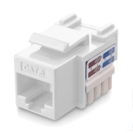 Keystone Jack RJ45 Cat.6 UTP IDC 90° White - TECHLY PROFESSIONAL - IWP-MD C6/WHT