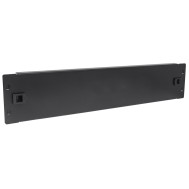 Blind Toolless Clip Panel for Racks 19" Black 2 Units - TECHLY PROFESSIONAL - I-CASE BLANK-2-SCLTY