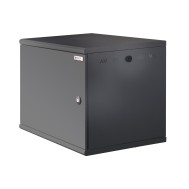 Wall Rack 19" Cabinet 10U Single Section D 500mm Black Blind Door - TECHLY PROFESSIONAL - I-CASE EW-2010BK5C