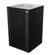 19" Wall Rack Cabinet 20 Units Depth 600 To Be Assembled Black - TECHLY PROFESSIONAL - I-CASE FP-3020BKTY
