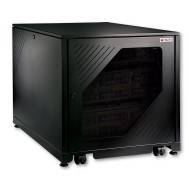 Rack Cabinet 19" 600x800 12U for Under-Desk to Assemble Black - Techly Professional - I-CASE FP-I128BK